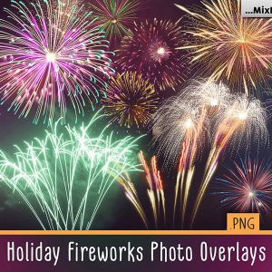 33 Holiday Fireworks Photo Overlays – MasterBundles