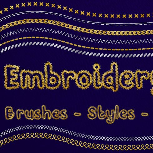 Embroidery photoshop effect