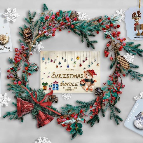 Christmas Folk Art Ornaments & More