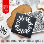Merry Christmas Lettering: Christmas Draw Lettering Objects