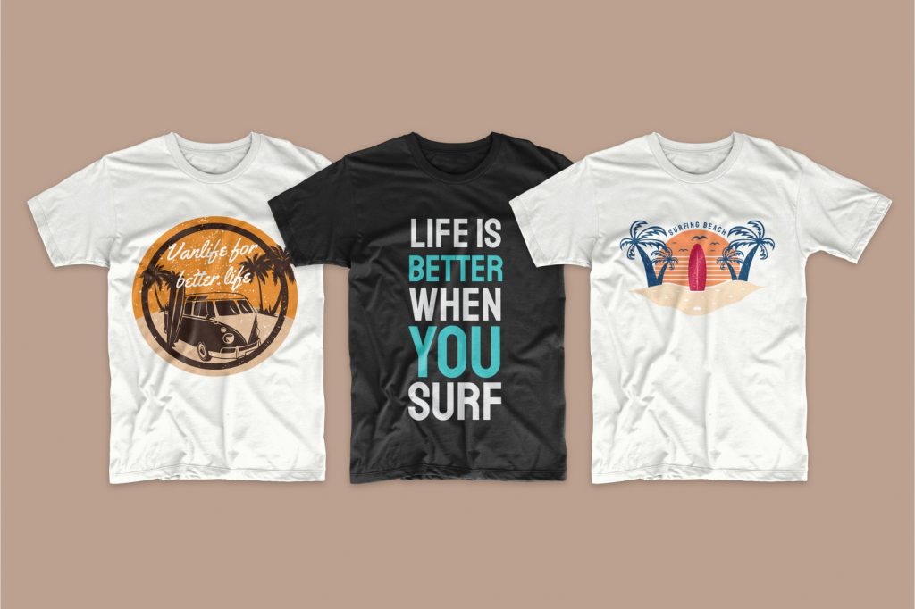 🏄‍♂️ 50+ Awesome Surfing T-shirt Designs Collection