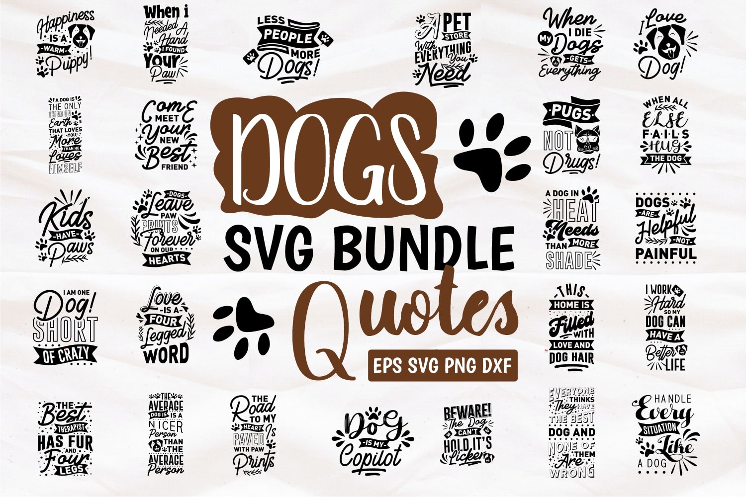 Dogs svg bundle.Quote Designs.