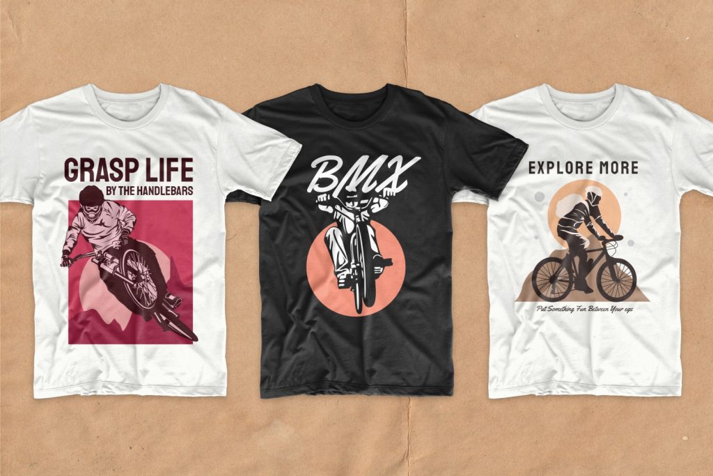 Bicycle T Shirt Design Bundle (50 designs) - MasterBundles