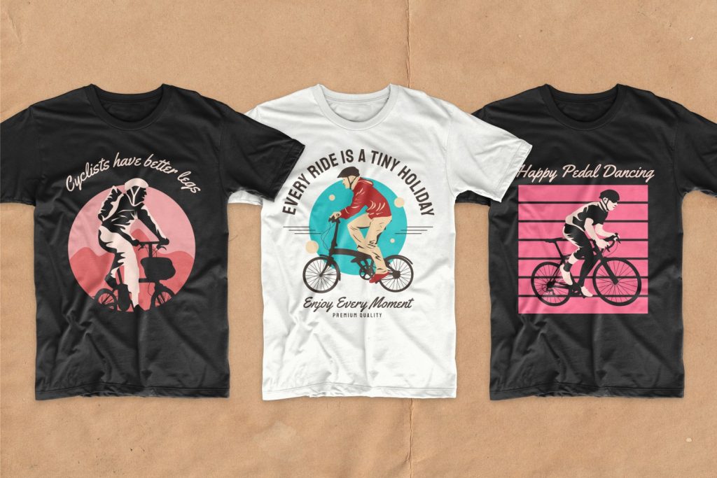 Bicycle T Shirt Design Bundle (50 designs) - MasterBundles