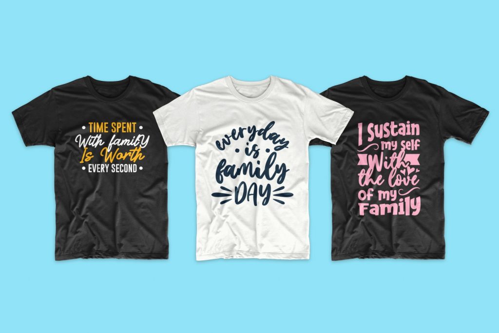 👫 50 Family T-shirt Design Bundles