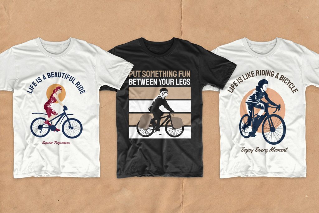 Bicycle T Shirt Design Bundle (50 designs) - MasterBundles