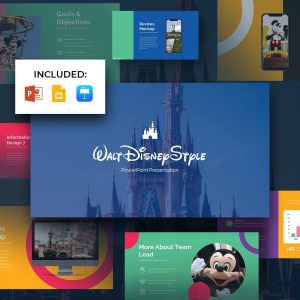 Disney Powerpoint Template main cover.