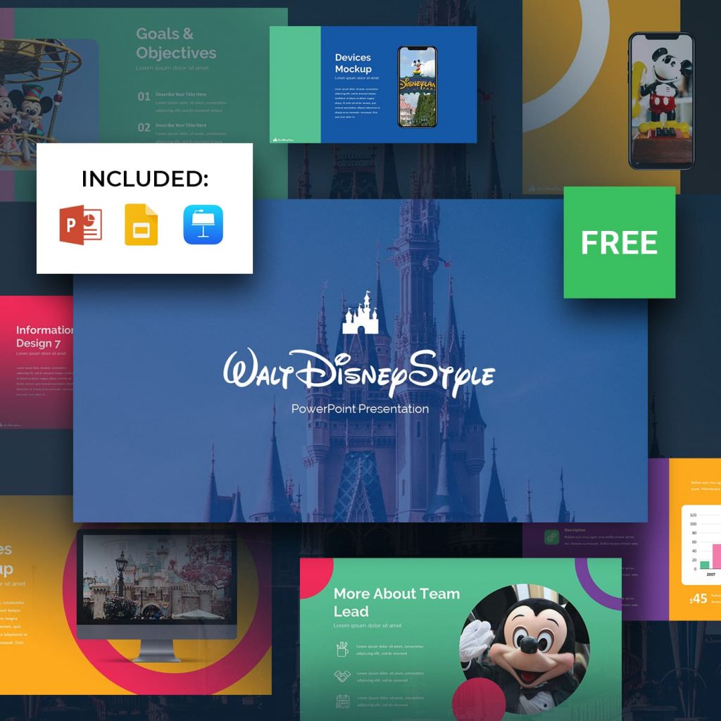 Free Disney Powerpoint Template 2021 6 Sli MasterBundles