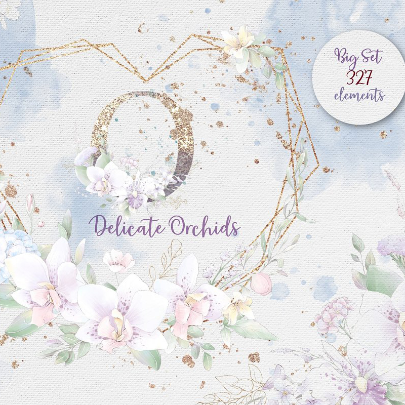 Aphrodite in Flowers Clipart Digital Download