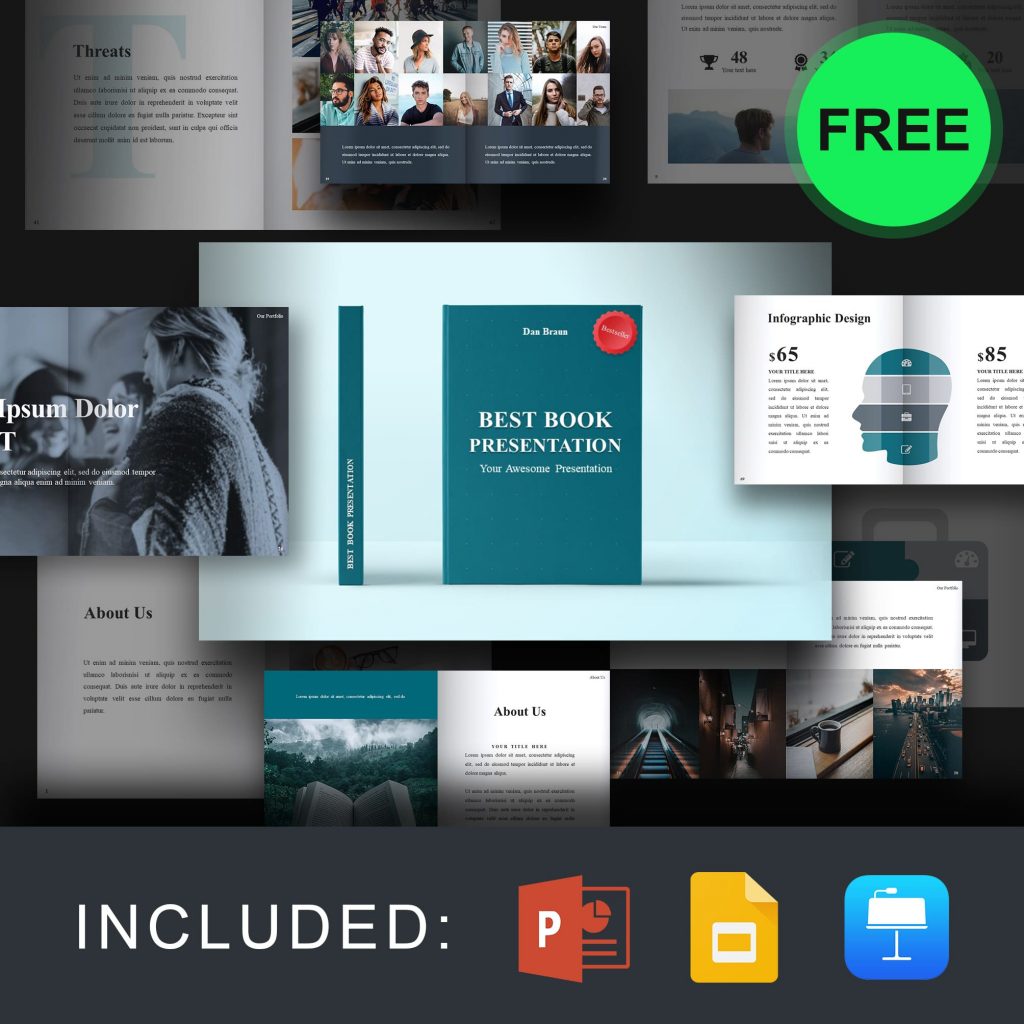 Free Book Google Slide Theme and Powerpoint Template – MasterBundles