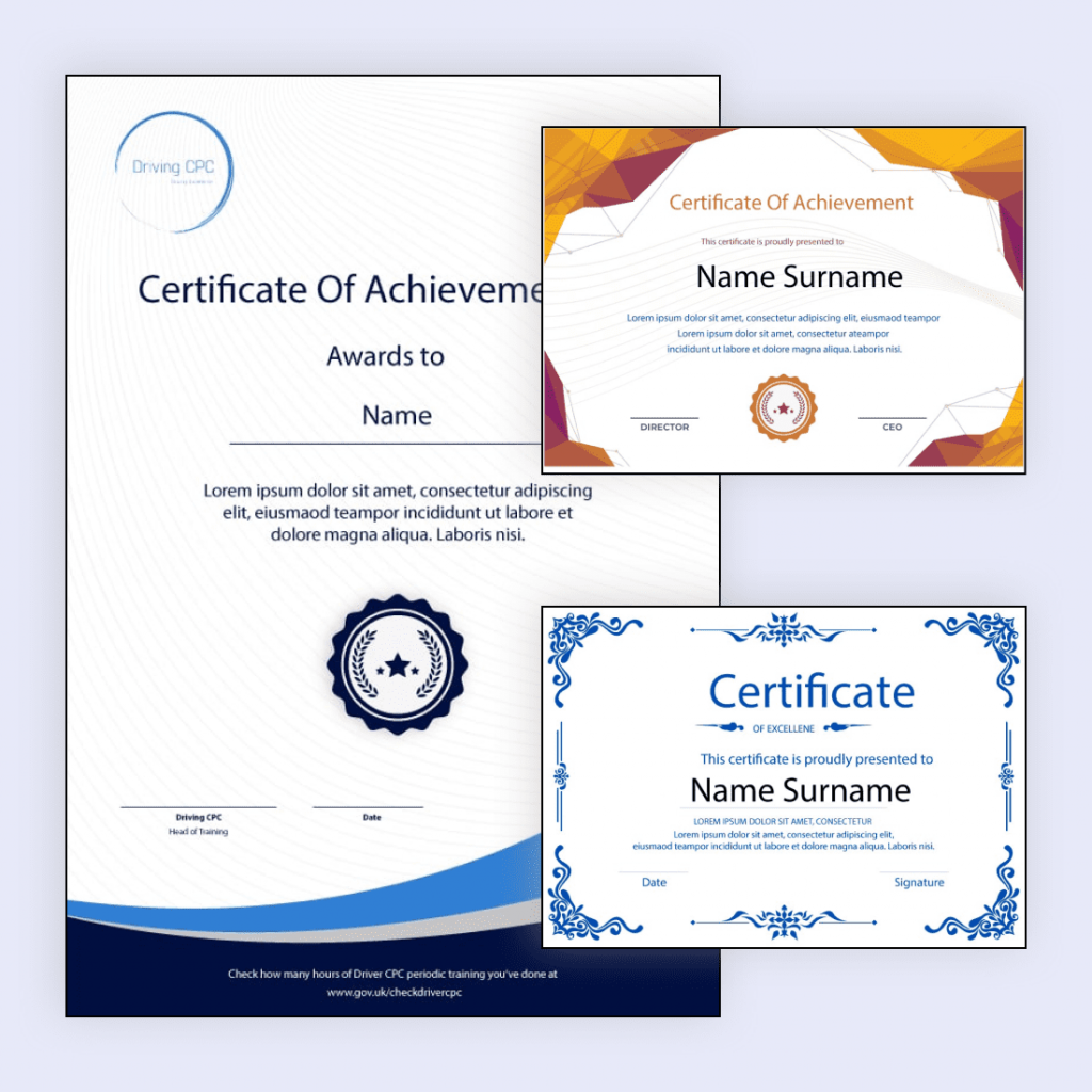 Certificate Templates for All Possible Needs – MasterBundles