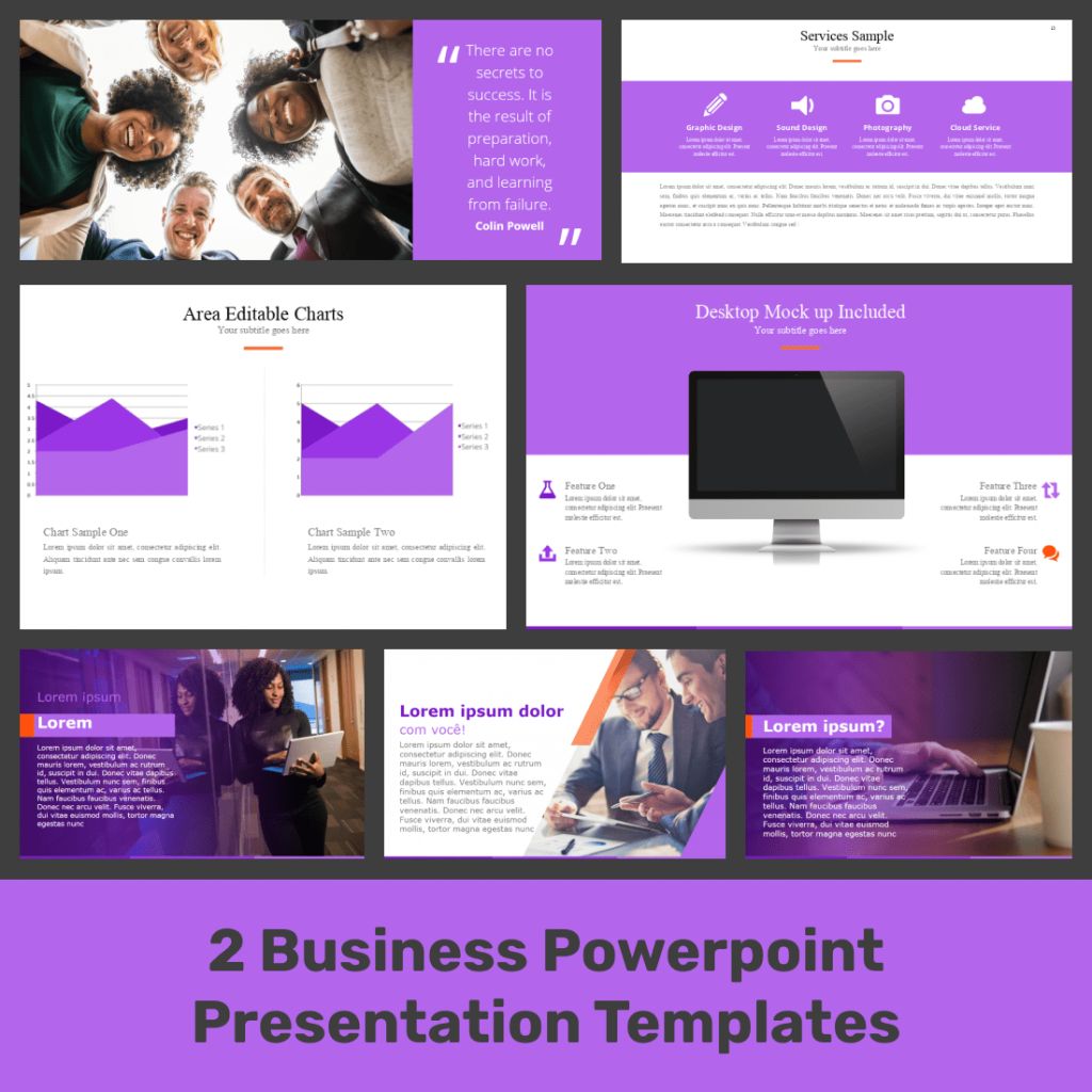 2 Business Powerpoint Presentation Templates - $15 – MasterBundles