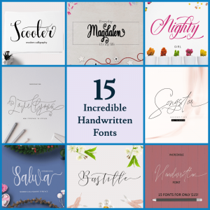 15 Incredible Handwritten Fonts