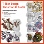 Best T Shirt Design Vector Pack