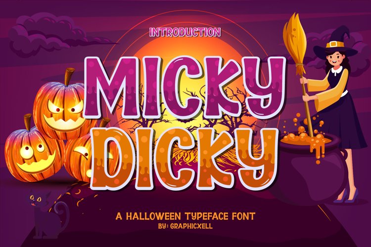 Micky Dicky Font Image.