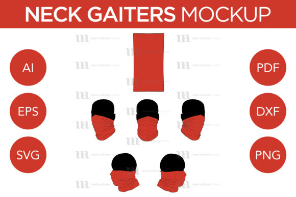 Download Neck Gaiter Mockup Vector Template - Master Bundles