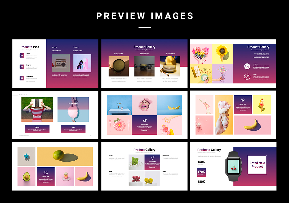 With this template, you can create a modern, trendy and stylish presentation.