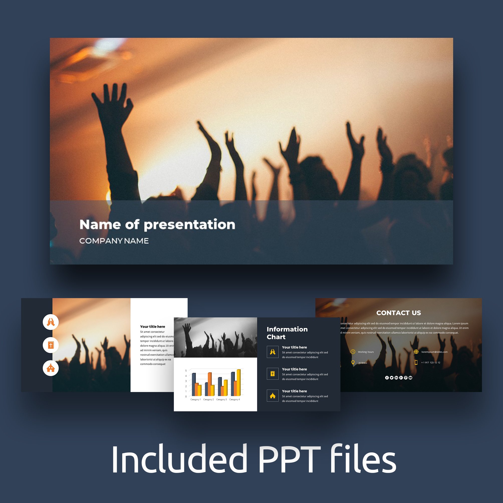 4 Free Praise and Worship Powerpoint Background Slides (PPTX) - Soul