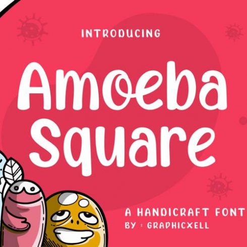 Amoeba Square Playfair Display Font Example.