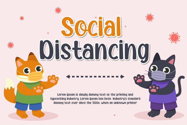 A visual picture about social distance.
