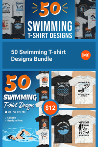 🏊‍♀️ Top 50 Swim Team Shirt Designs Bundle