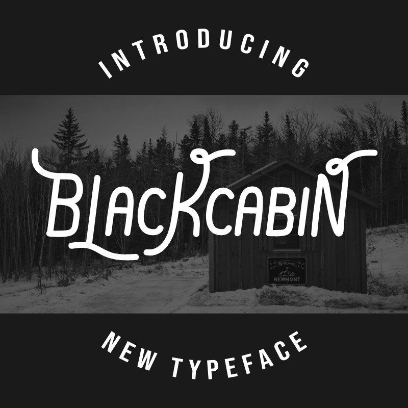 BlackCabin Display Font