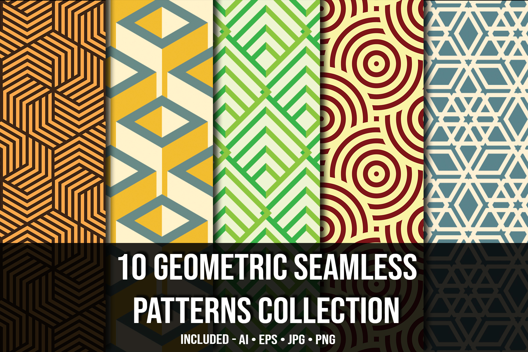 Geometric seamless collection.