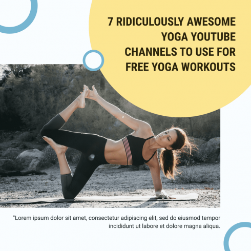 Yoga Instagram Templates Posts and Stories