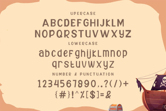 Font in different versions to understand its appearance.