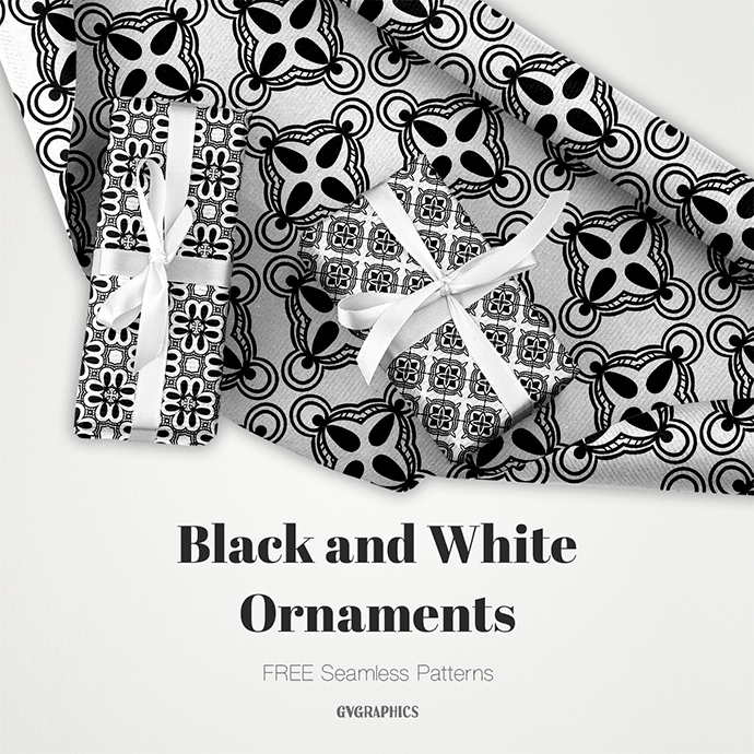 Black and White Ornaments Patterns Cover.