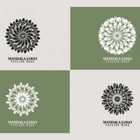 mandala flower logo bundle svg masyafi studio 252313 1024x