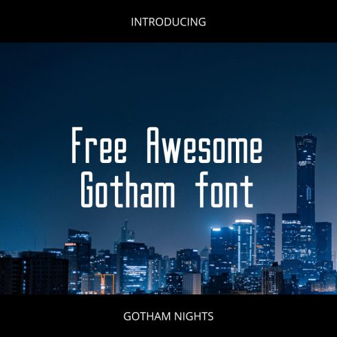 Free Awesome gotham font image.