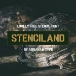 01 Lovely Free stencil font 1100x1100 1