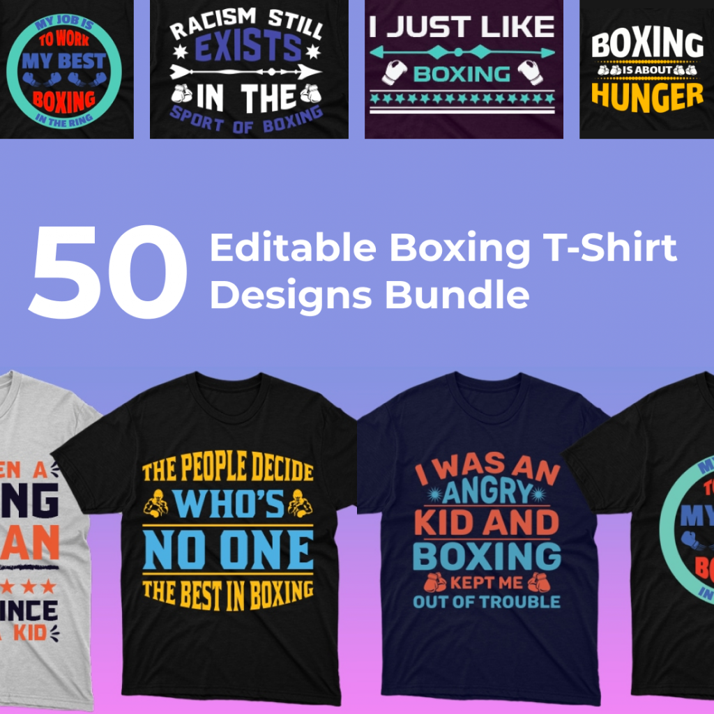 50 Boxing Shirt Designs Bundle: Sport Shirt Design – MasterBundles