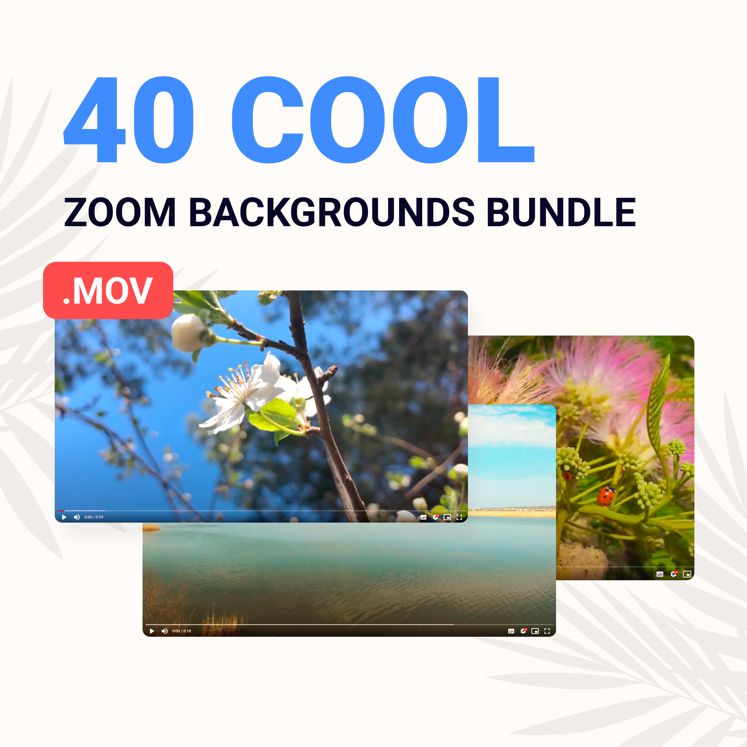 40 Cool Zoom Backgrounds Bundle preview.