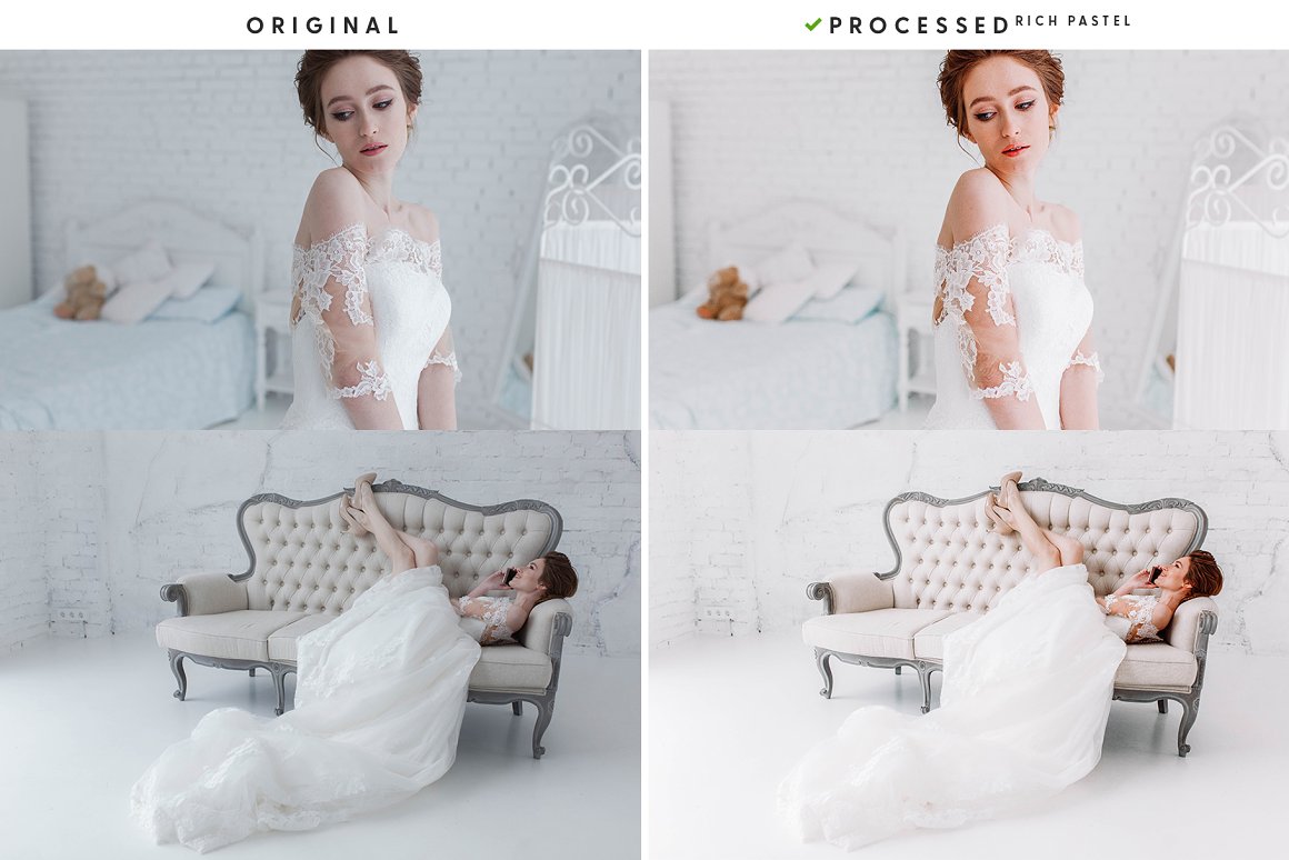 Preparatory stages of the bride for the wedding.