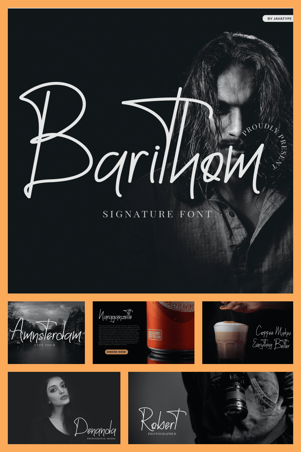 24 Barithom – Signature Monoline Font