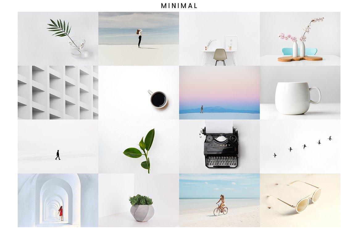 Stylish photo set in a minimalist style with a hint of the Scandinavian countries.