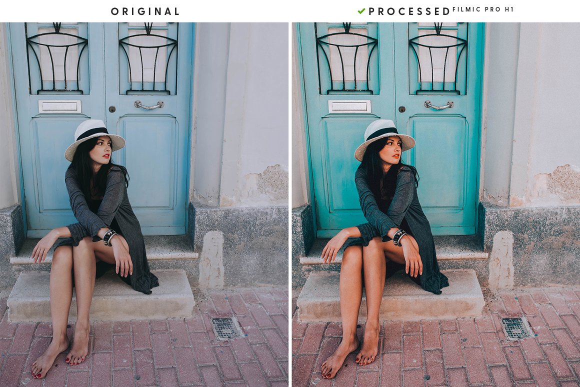 Girl on the background of a vintage door.