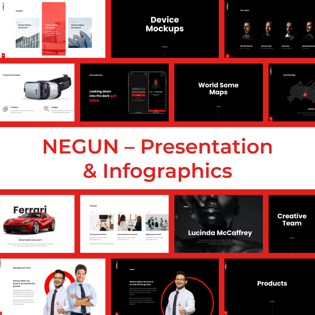 5 NEGUN – Presentation Infographics