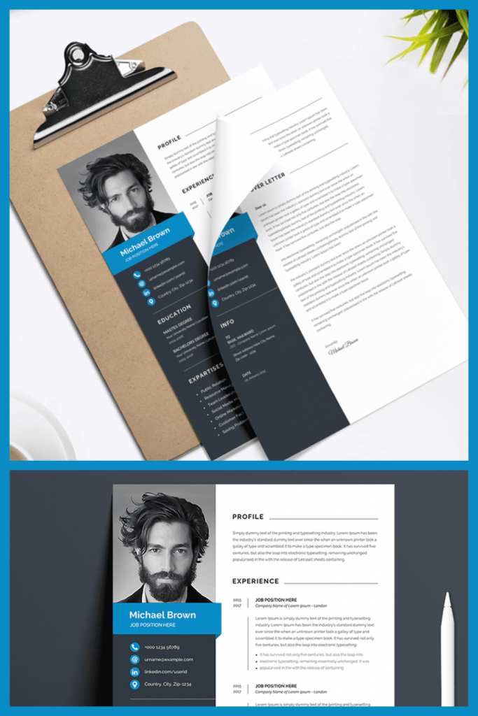 Modern Resume Template - MasterBundles