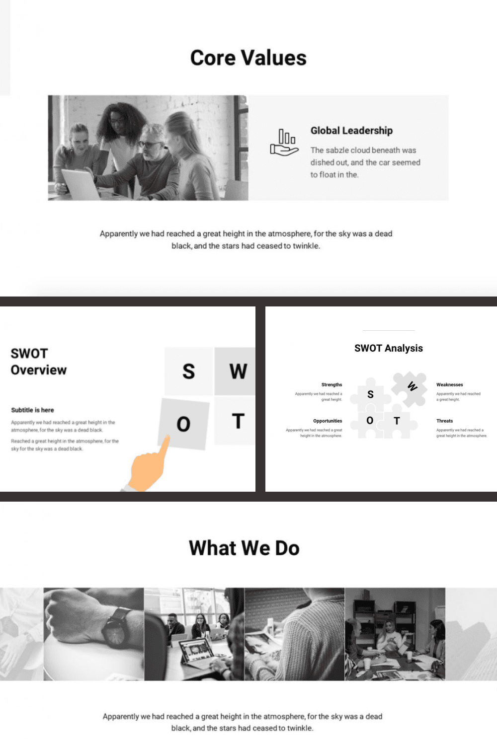 Annual Report - Animated Template - MasterBundles - Pinterest Collage Image.