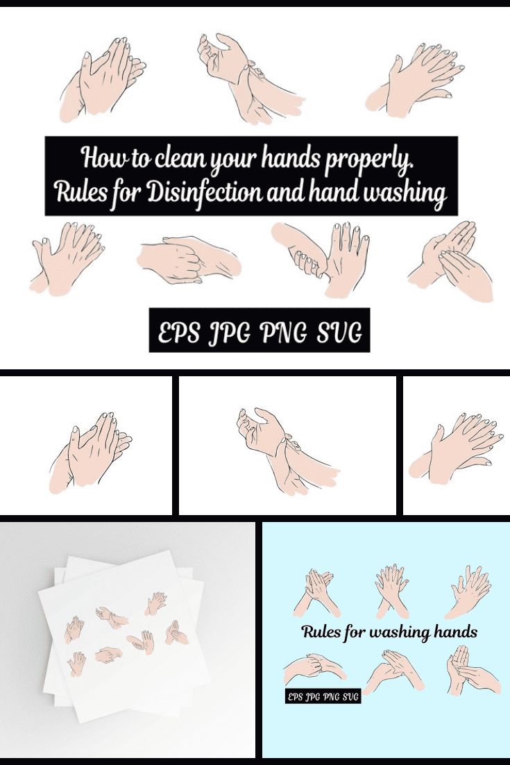 84 Hands Washing Vectors Cleaning Your Hands Vector illustration