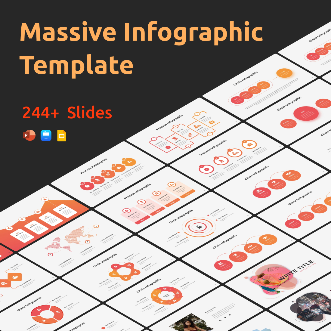 Massive Infographic Template main cover.
