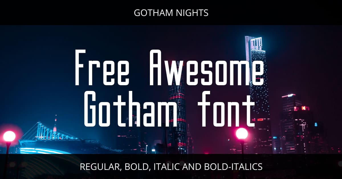 Free Awesome Gotham Font – MasterBundles