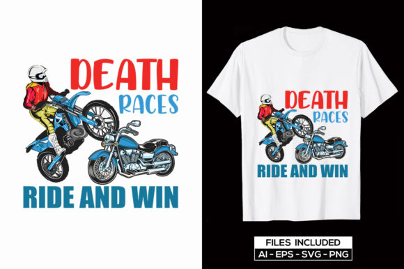 Motorcycle Tshirt Design Death Races Graphics 12709144 1 1 580x386 1