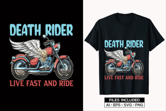 Motorcycle Tshirt Design Death Rider Graphics 12708802 1 1 580x386 1