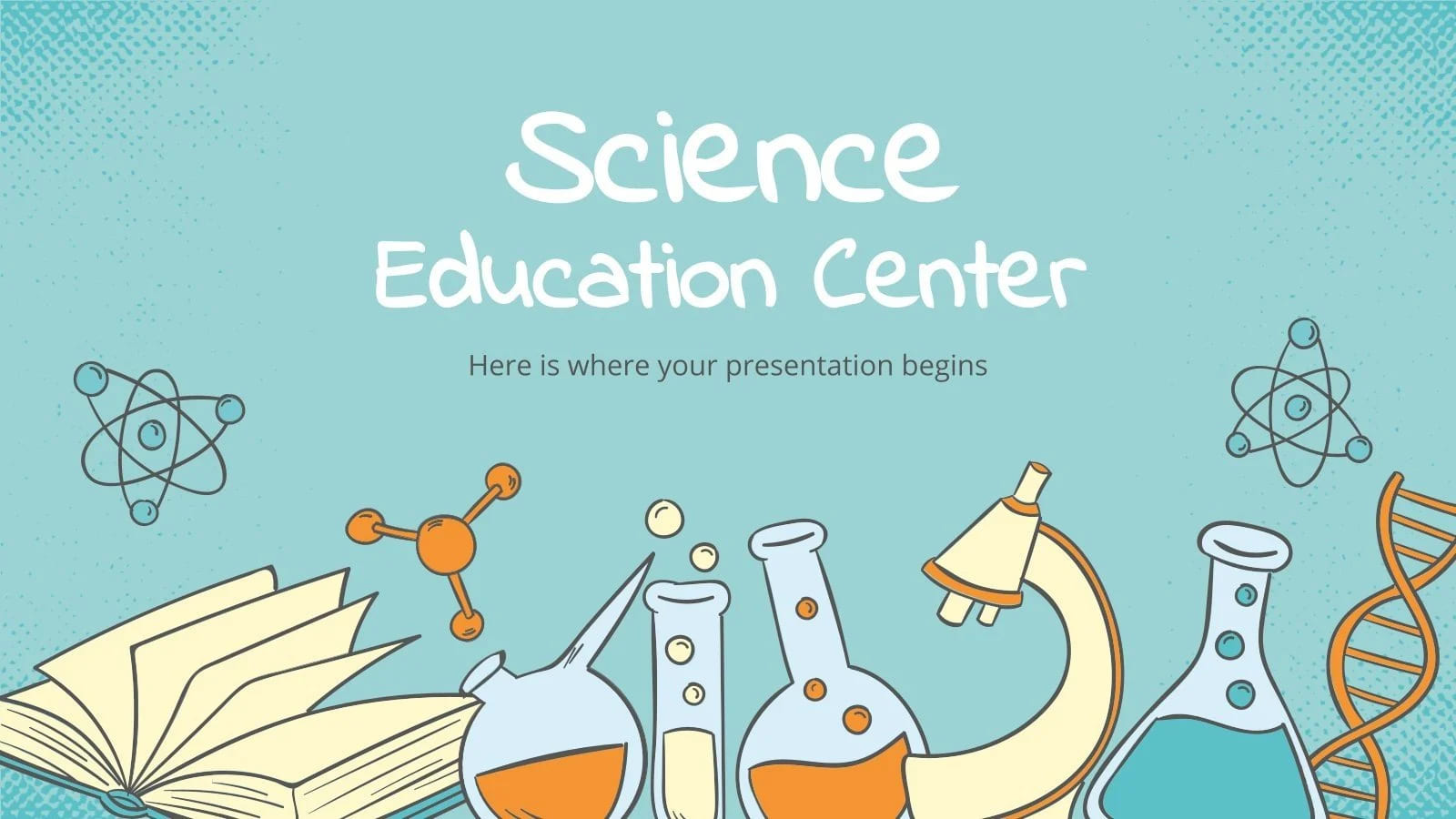 Free Science Education Center PowerPoint Template | Master Bundles