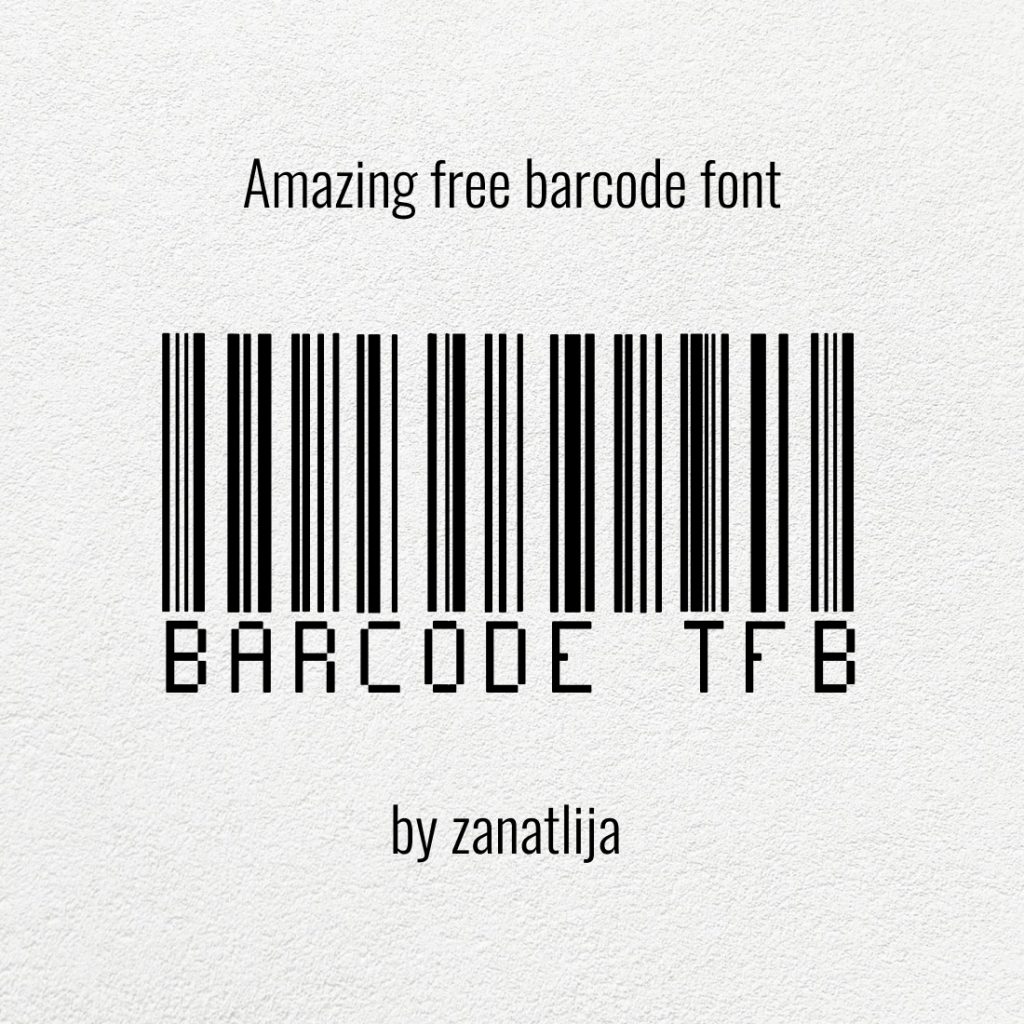 free barcode font