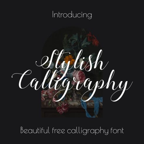 Main Preview image for Beautiful free calligraphy font by MasterBundles.